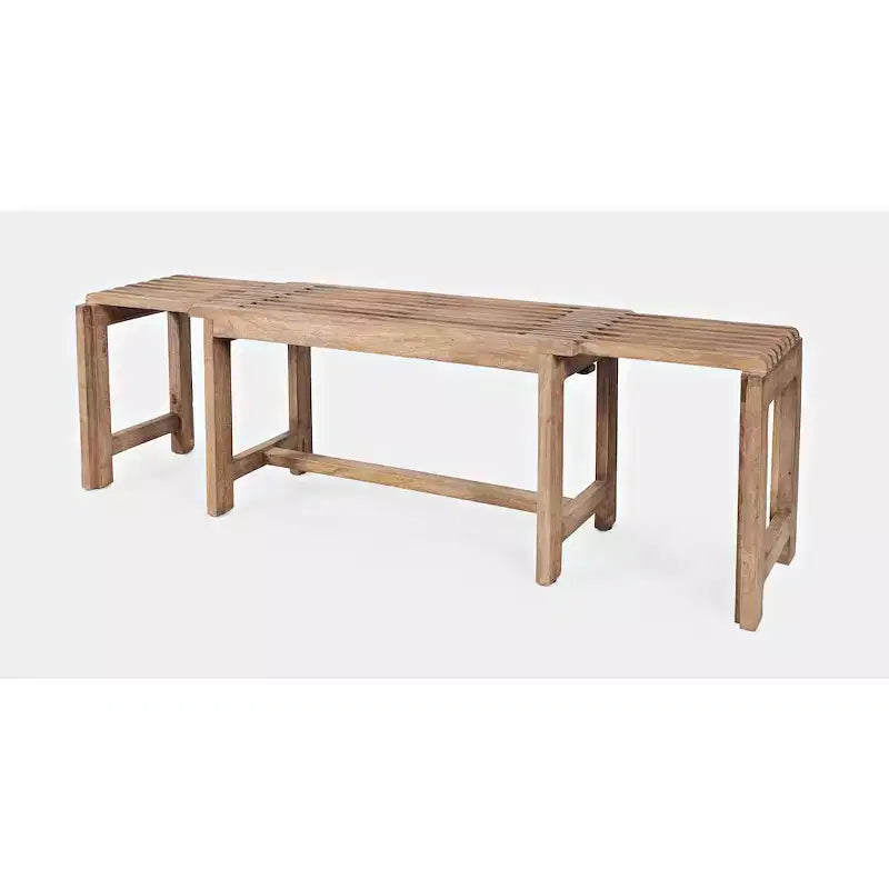 Panca moderna estensibile in legno massello di mango Bradford
