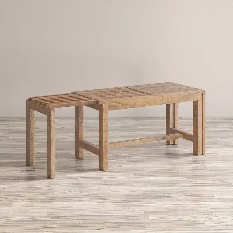 Panca moderna estensibile in legno massello di mango Bradford
