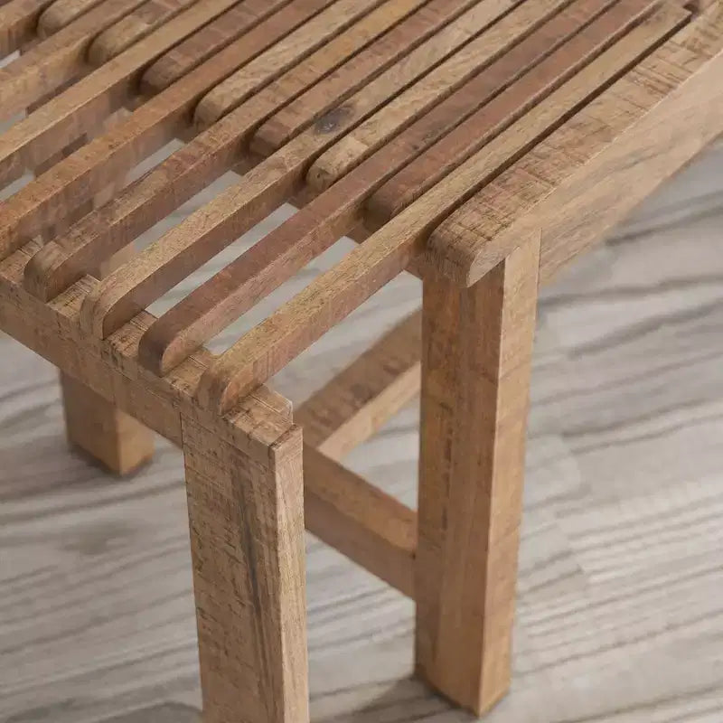 Panca moderna estensibile in legno massello di mango Bradford