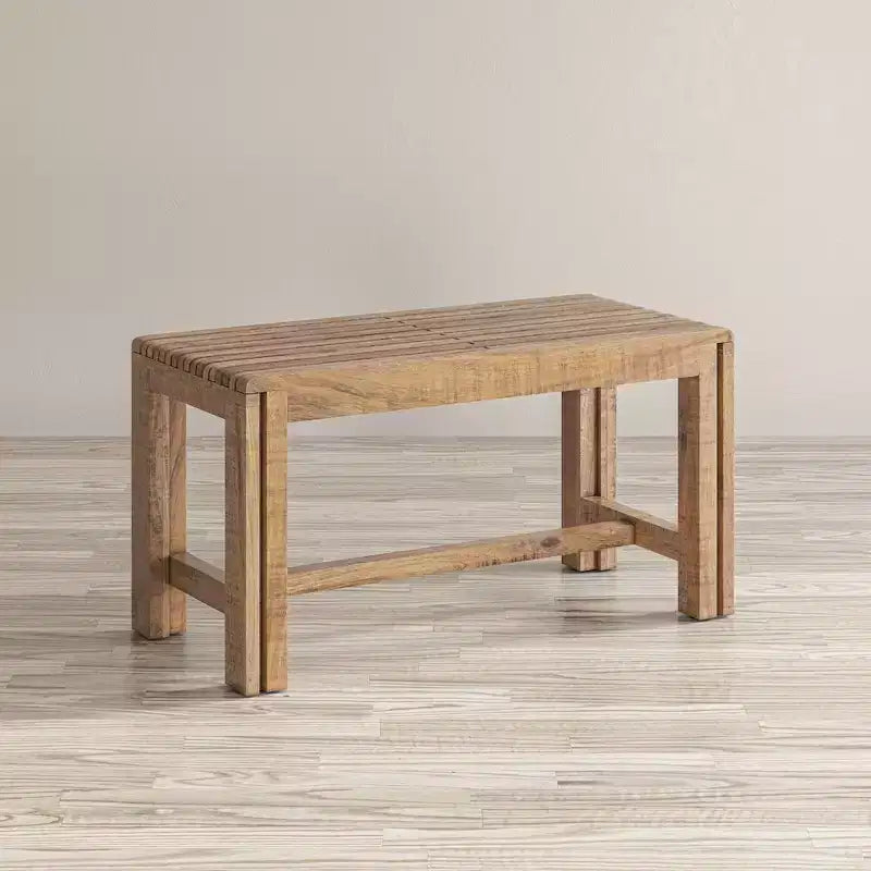 Panca moderna estensibile in legno massello di mango Bradford
