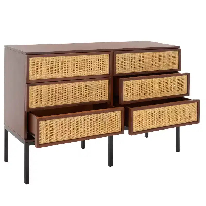 Cassettiera in Rattan a 6 Cassetti Zadie - DRS5003