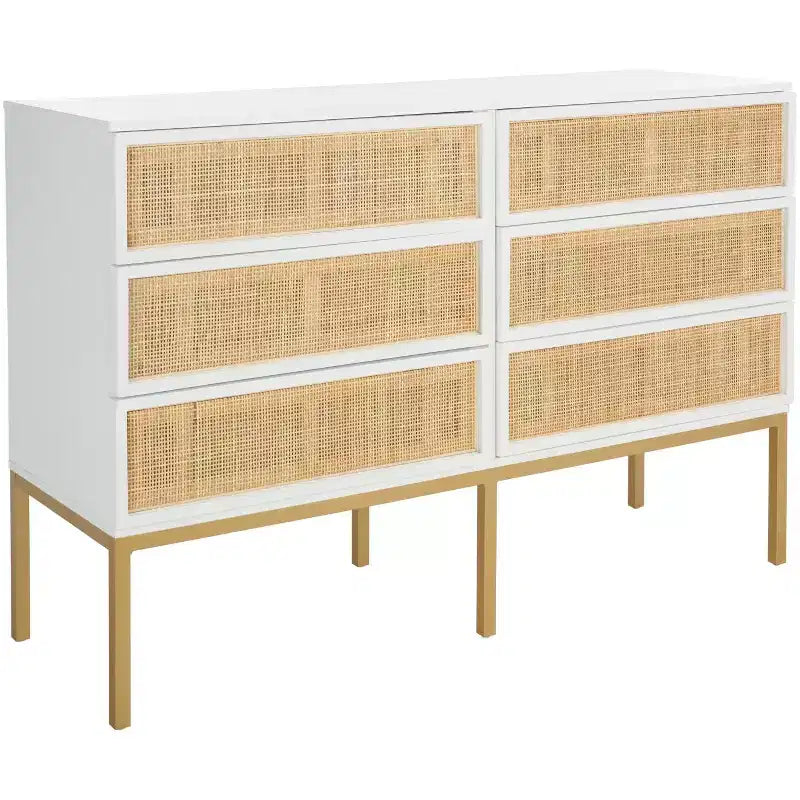 Cassettiera in Rattan a 6 Cassetti Zadie - DRS5003