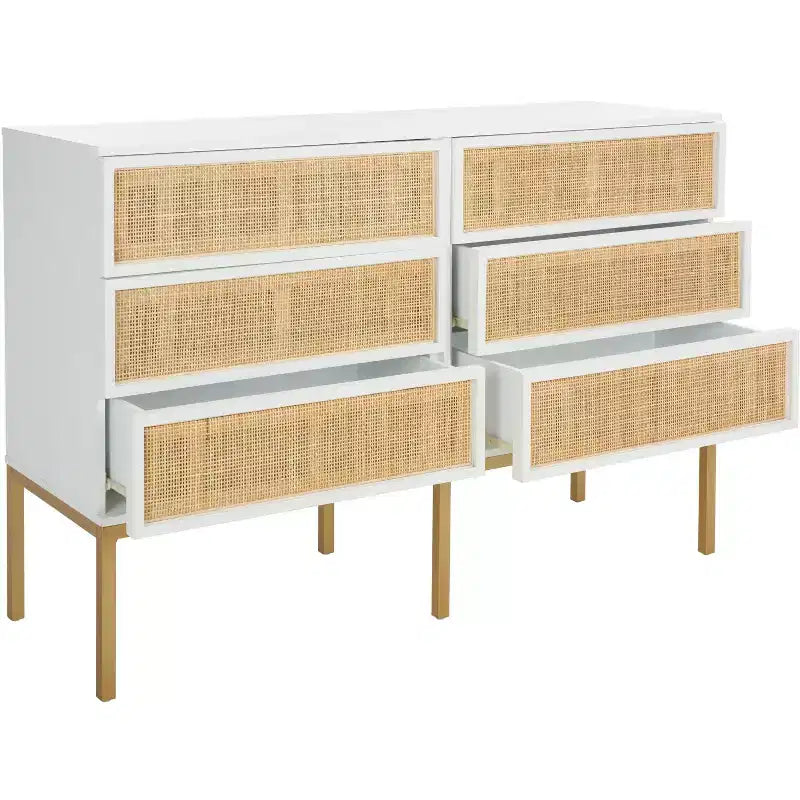 Cassettiera in Rattan a 6 Cassetti Zadie - DRS5003