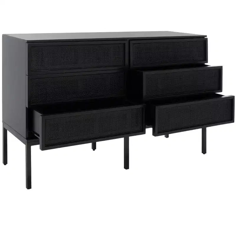 Cassettiera in Rattan a 6 Cassetti Zadie - DRS5003