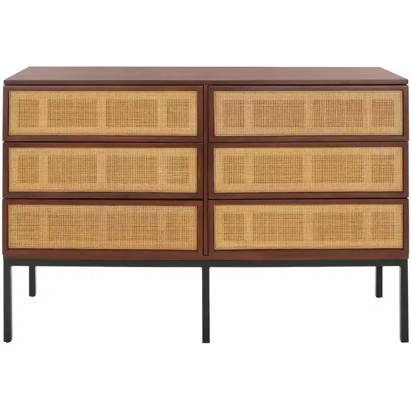 Cassettiera in Rattan a 6 Cassetti Zadie - DRS5003