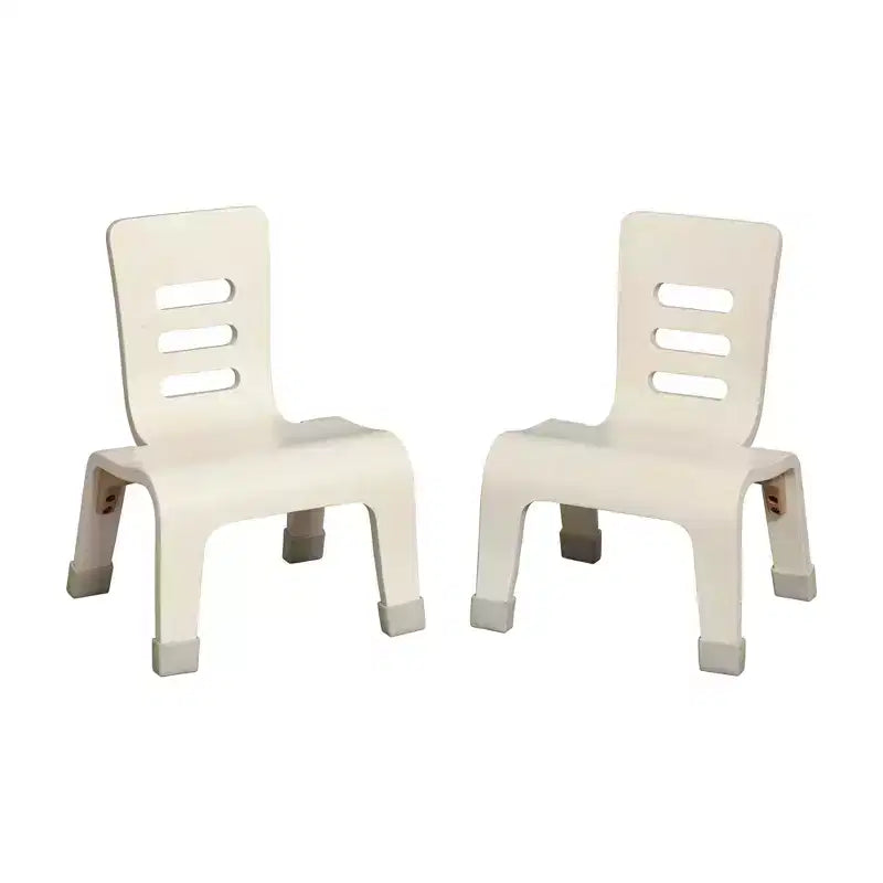Sedia impilabile in legno curvato, altezza seduta 20 cm, mobili Montessori, confezione da 2 pezzi
