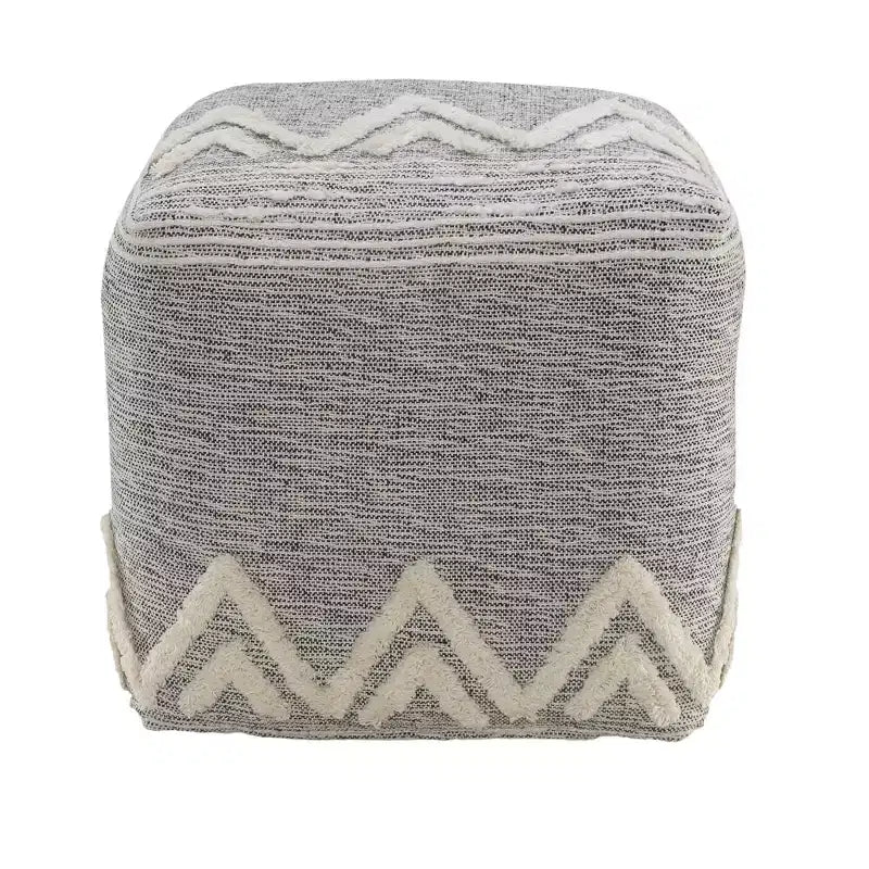 16 Pouf Ottomani in tessuto grigio