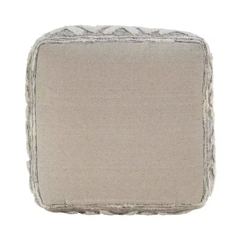 16 Pouf Ottomani in tessuto grigio