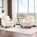 Karl Home 31 inch Linen Sloping Handrail Accent Chair