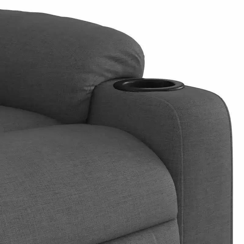 Poltrona reclinabile massaggiante elettrica grigio scuro