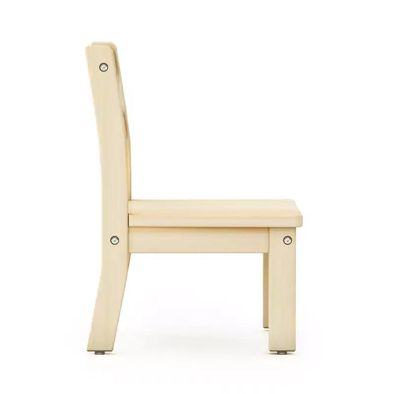 EdQ Sedie in Legno per Bambini Set da 2 - Naturale: Sedia in Legno per Bambini da 1-2 Anni | Mobili per Bambini per Sala Giochi, Scuola Materna, Sedute Asilo nido