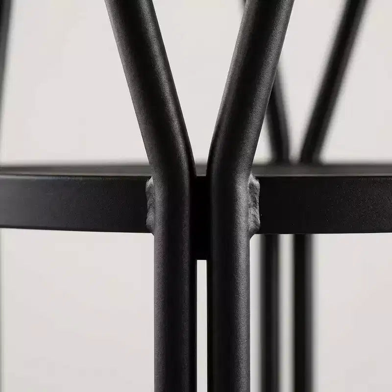 Tavolo da Pranzo Rotondo Moderno da 47 Pollici per 4-6 Persone, Tavolo da Cena Rotondo per Cucina con Scaffale Contenitore e Robusta Struttura in Metallo per Sala da Pranzo e Appartamento
