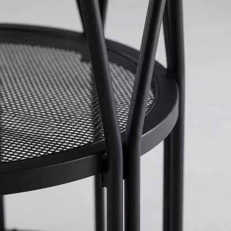 Tavolo da Pranzo Rotondo Moderno da 47 Pollici per 4-6 Persone, Tavolo da Cena Rotondo per Cucina con Scaffale Contenitore e Robusta Struttura in Metallo per Sala da Pranzo e Appartamento