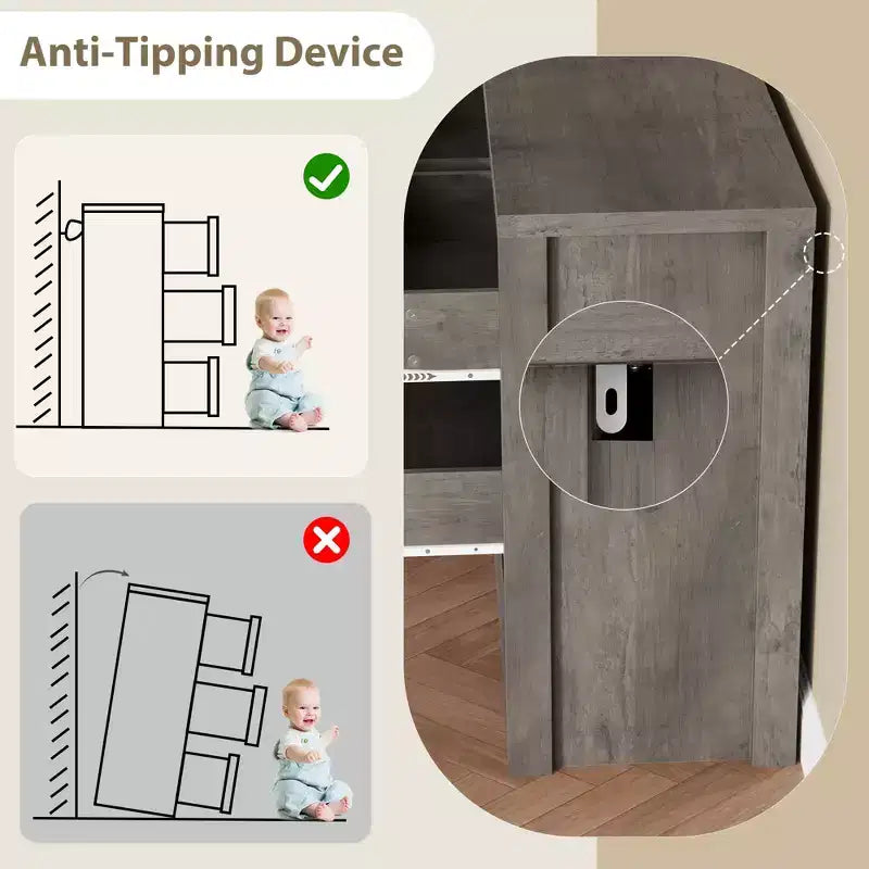 Comò ampio a 7 cassetti per camera da letto, cassettiera moderna in legno, mobile contenitore grande per soggiorno e ingresso