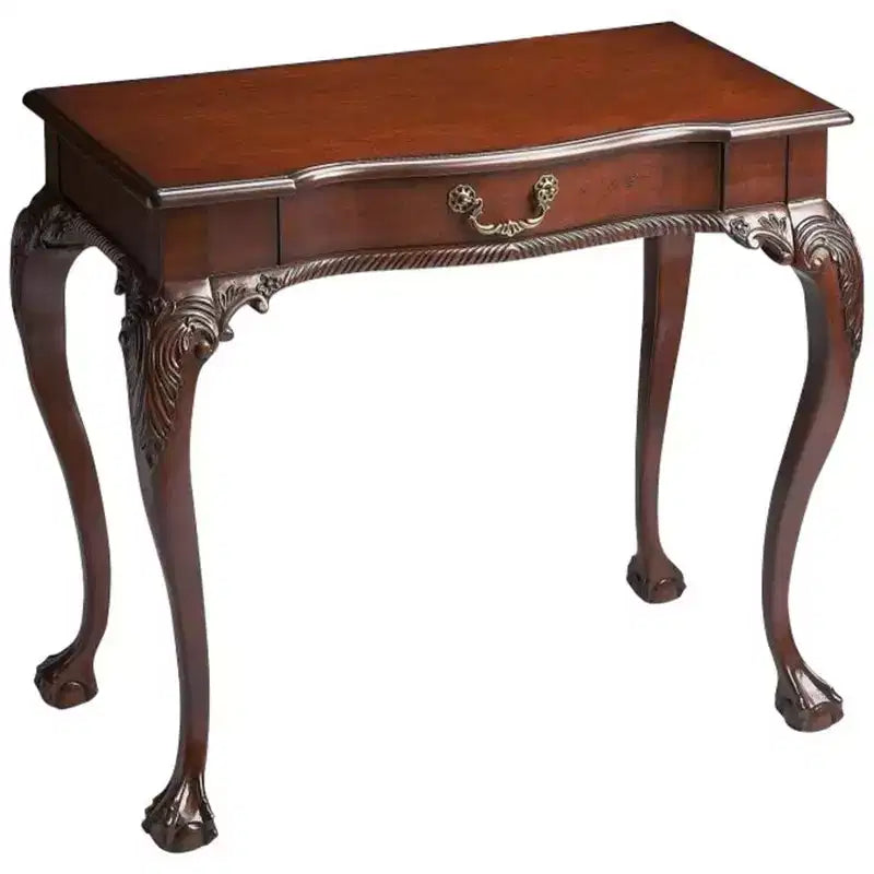 HomeRoots 35 Dark Brown Writing Desk