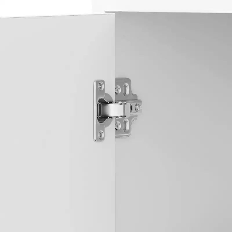 Mobile bagno in legno multistrato bianco, colonna alta