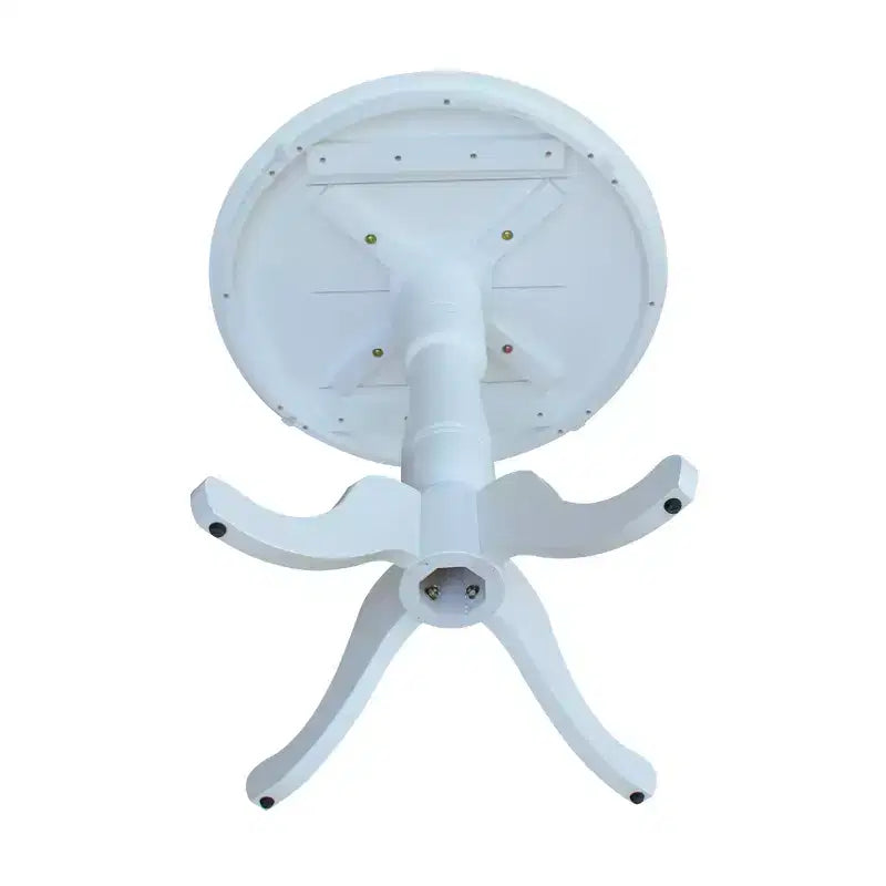 Tavolo alto con base centrale rotondo 30" bianco –