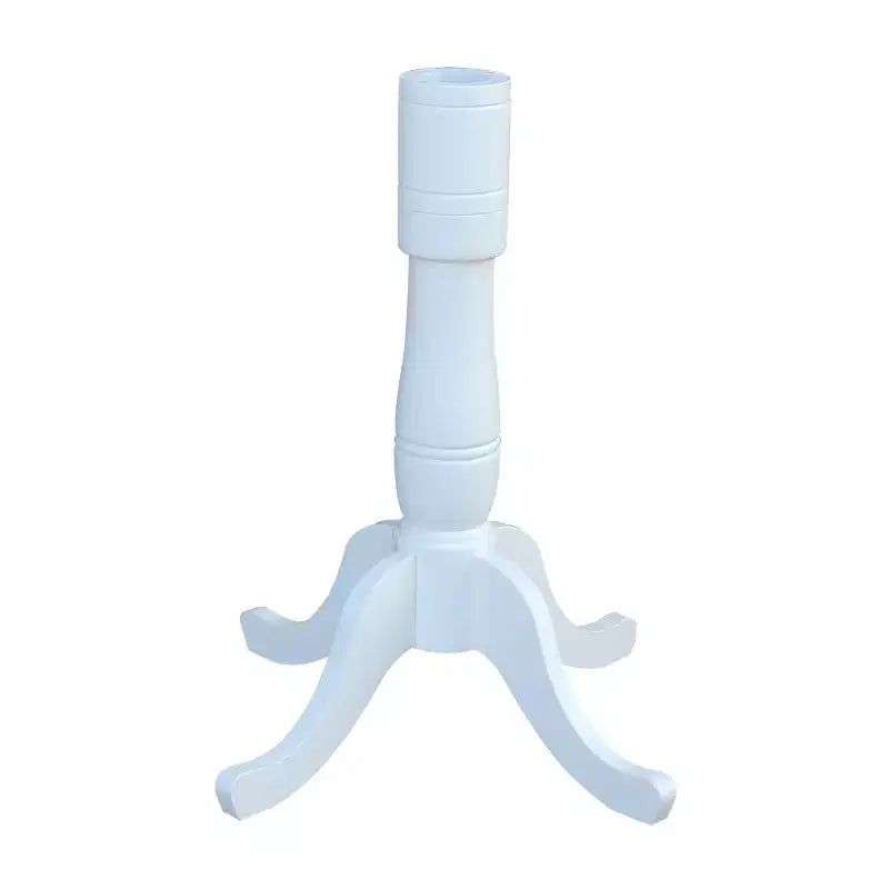 Tavolo alto con base centrale rotondo 30" bianco –