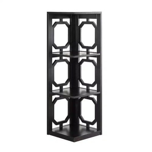 38.5 Omega 3 Tier Corner Bookcase - Breighton Home