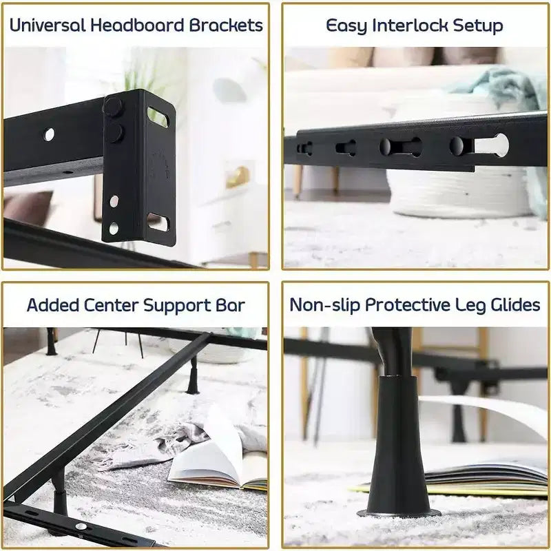 Rete a Doghe Regolabile con Gambe di Supporto Centrali, Rete a Doghe in Metallo Resistente