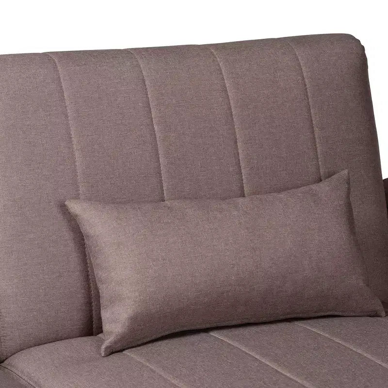 Divano letto convertibile rivestito in tessuto Lanoma
